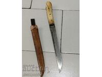 An old butcher's knife without a kaniya akulak blade