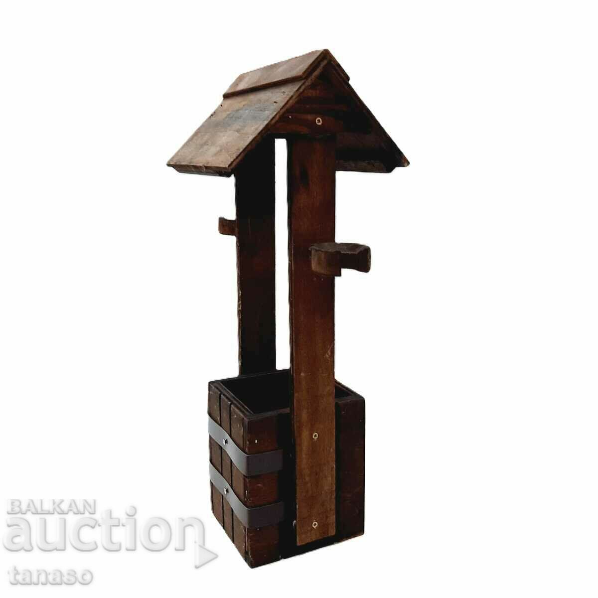 Wooden cup holder, well, well, decoration(8.1) - 5 Wooden cup holder, well, well, decoration(8.1) - 5