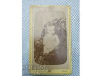 1884 Old photograph / photograph of a baby