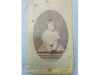 1884 Old photograph / photograph of a baby