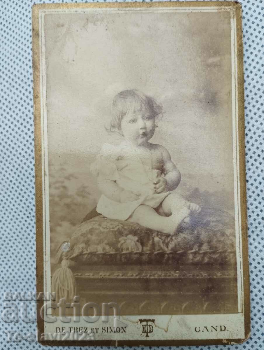 19th century Old photograph / photograph of a baby