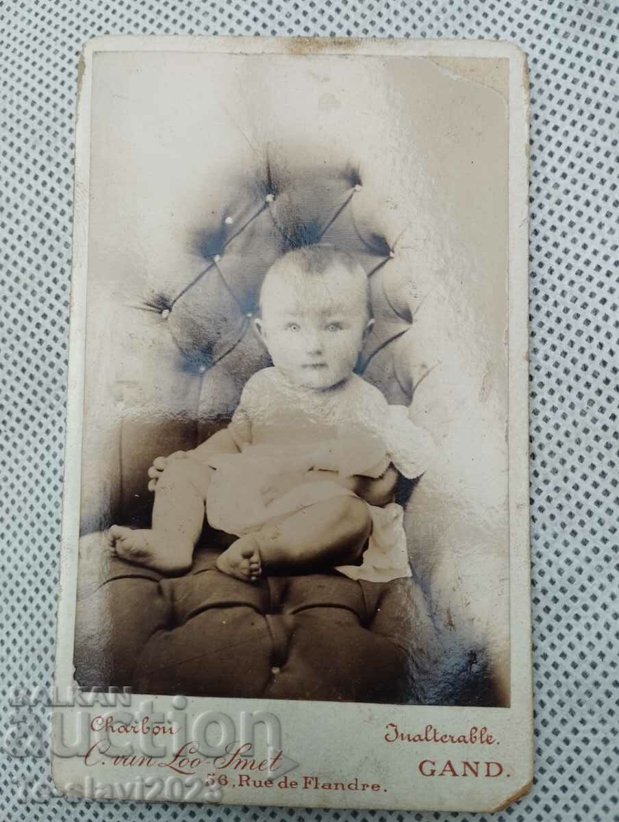 19th century Old photograph / photograph of a baby