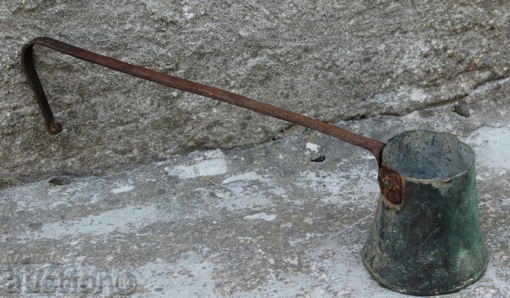 19TH CENTURY AUTHENTIC COPPER COFFEE POT COFFEE SAND