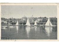 Elveția - PK - Vedere de la Geneva 1937 călătorit