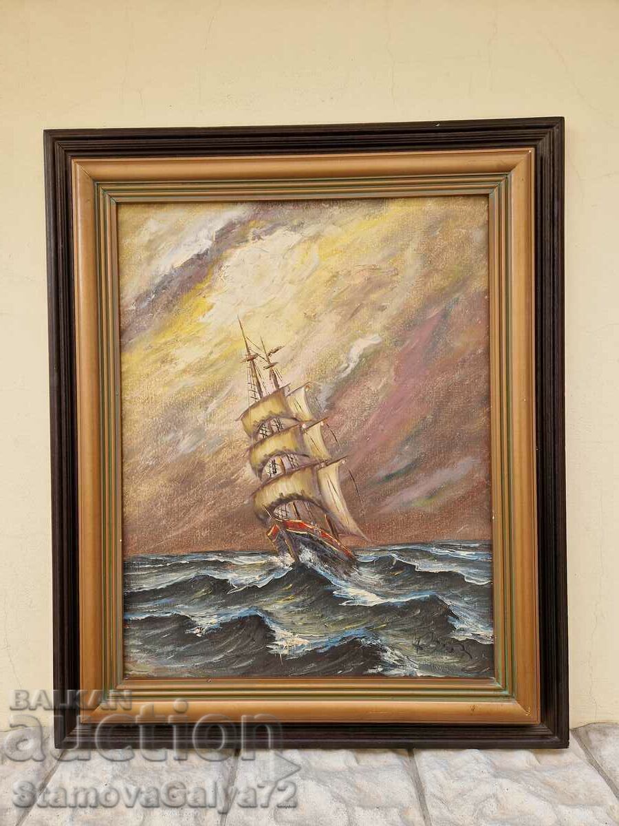 Unique antique oil on canvas painting with price € 187.13 | 365.99 BGN