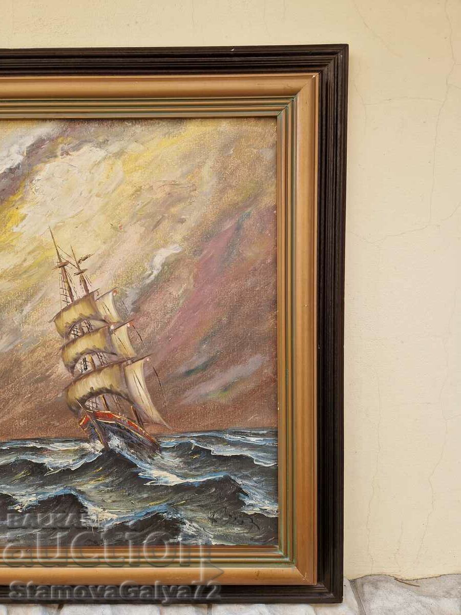 Delivery of Unique antique oil on canvas painting Delivery of Unique antique oil on canvas painting