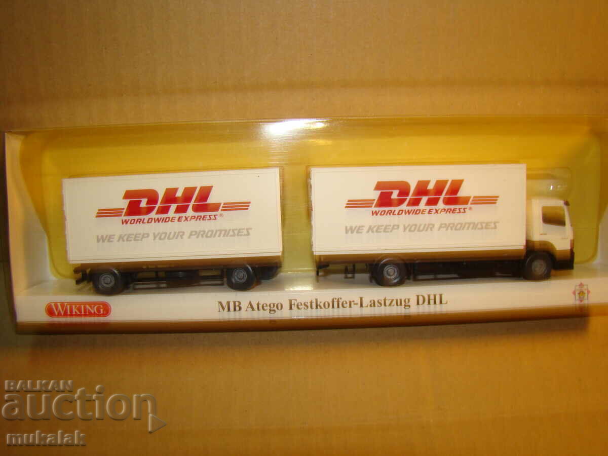 Παράδοση ΠΑΙΧΝΙΔΙ ΕΛΑΣΤΙΚΩΝ WIKING H0 1/87 MERCEDES ATEGO DHL TRUCK MODEL Παράδοση ΠΑΙΧΝΙΔΙ ΕΛΑΣΤΙΚΩΝ WIKING H0 1/87 MERCEDES ATEGO DHL TRUCK MODEL