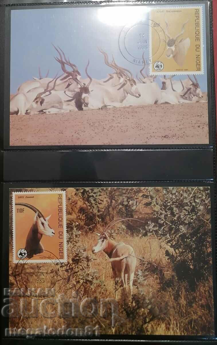 Нигер - WWF , антилопа Орикс с цена 16.00 лв. | € 8.18 Нигер - WWF , антилопа Орикс с цена 16.00 лв. | € 8.18