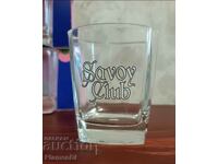 Glass glasses-Savoy Club, advertising for vodka, whiskey. 9 number.