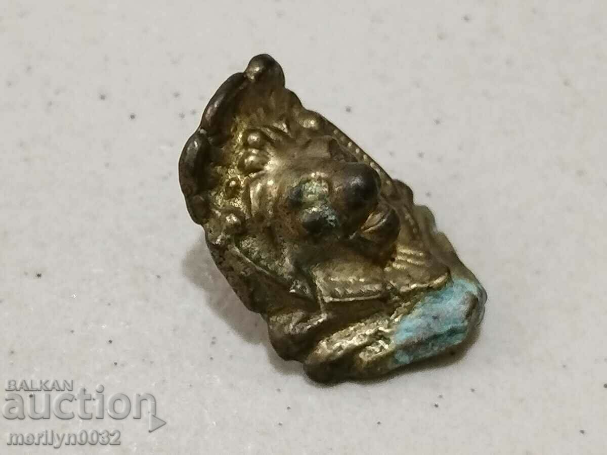 Bronze element of a bearer of a royal kortik saber dagger knife with price 73.00 BGN | € 37.32 Bronze element of a bearer of a royal kortik saber dagger knife with price 73.00 BGN | € 37.32