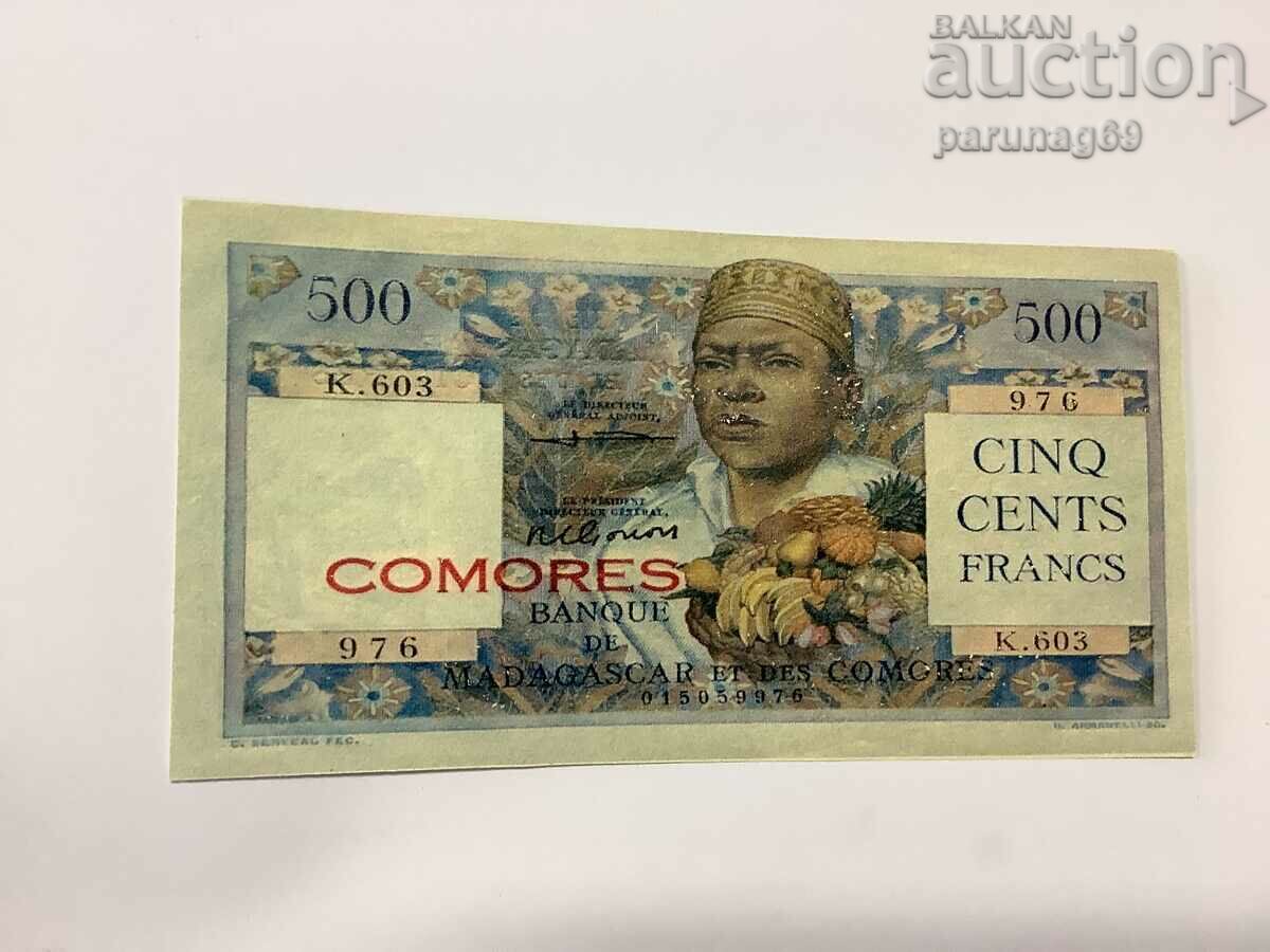 Comoros 500 francs 1963 COPY (AU)