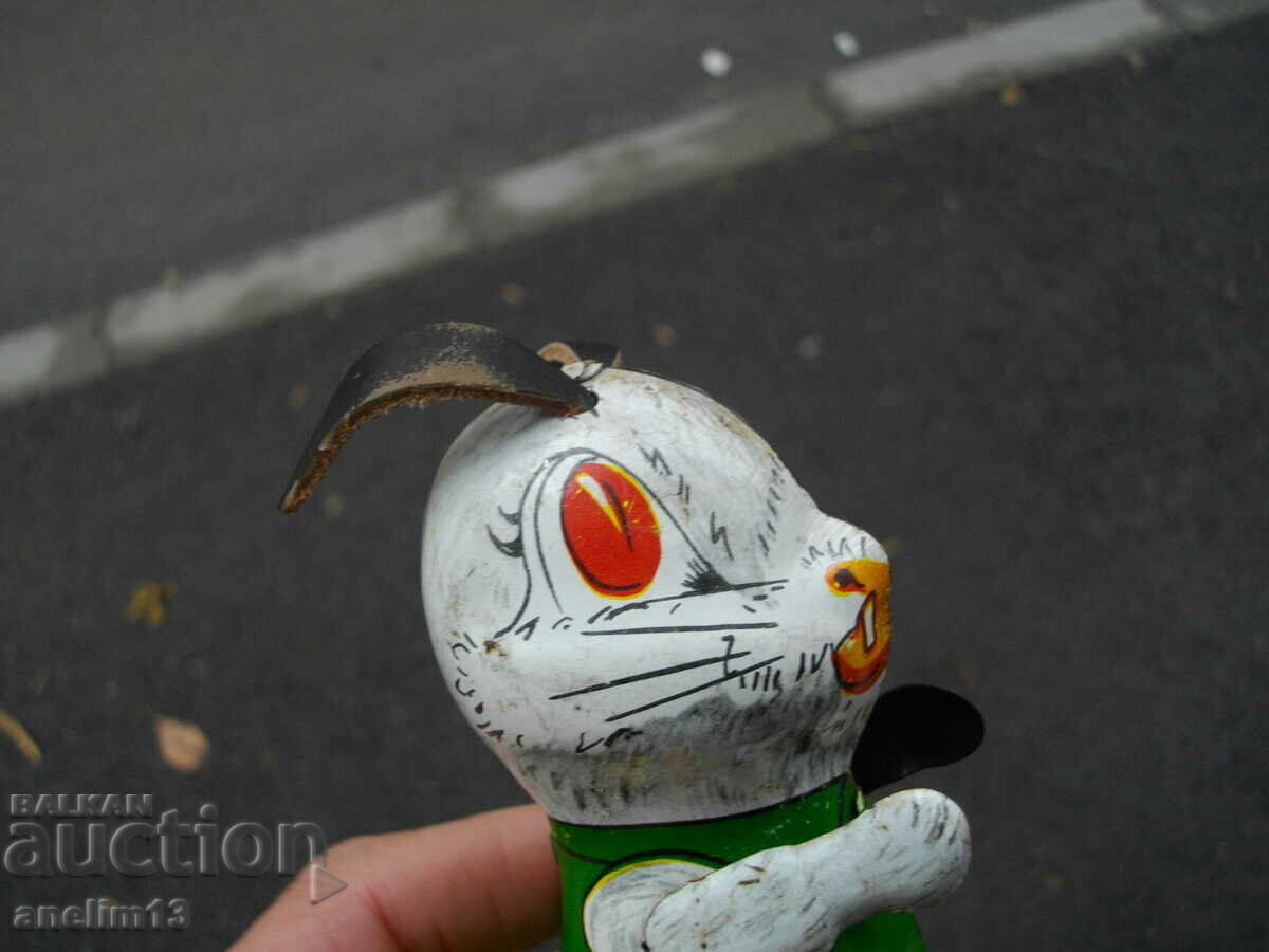 Auction OLD MECHANICAL BUNNY BUNNY TIN TOY Auction OLD MECHANICAL BUNNY BUNNY TIN TOY