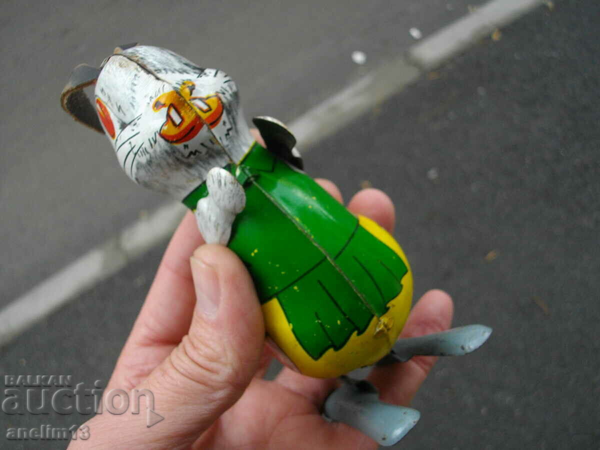 OLD MECHANICAL BUNNY BUNNY TIN TOY - 6 OLD MECHANICAL BUNNY BUNNY TIN TOY - 6