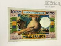 French Afars & Issas (Djibouti) 1000 Francs 1974 COPY