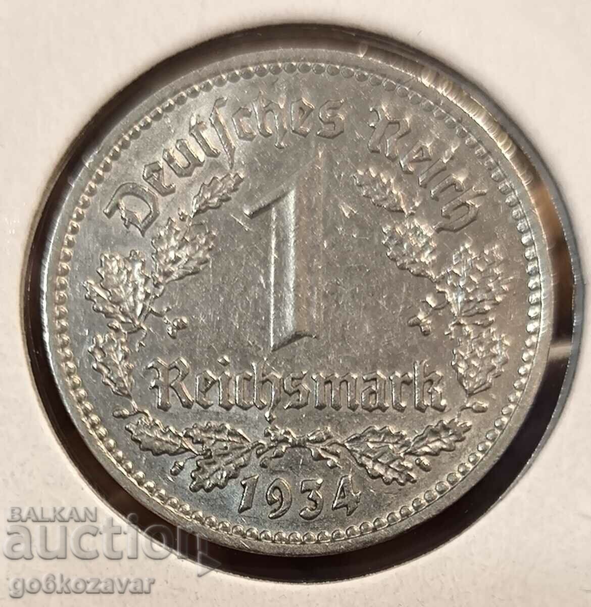 Germany Third Reich 1 Mark 1934