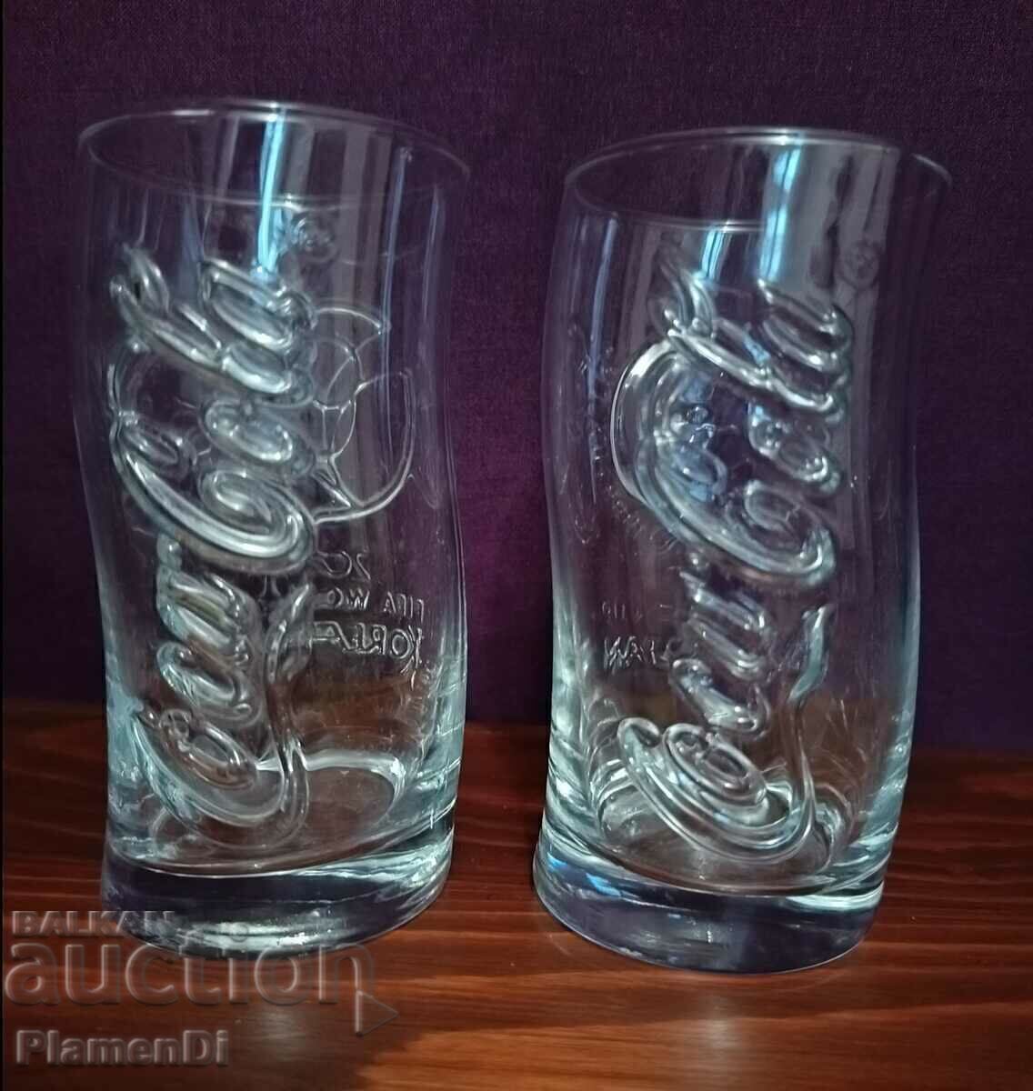 Set of Coca Cola cups, 2 pieces