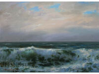 Stormy Sea 3 - oil paints