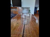 Old apothecary glass jar