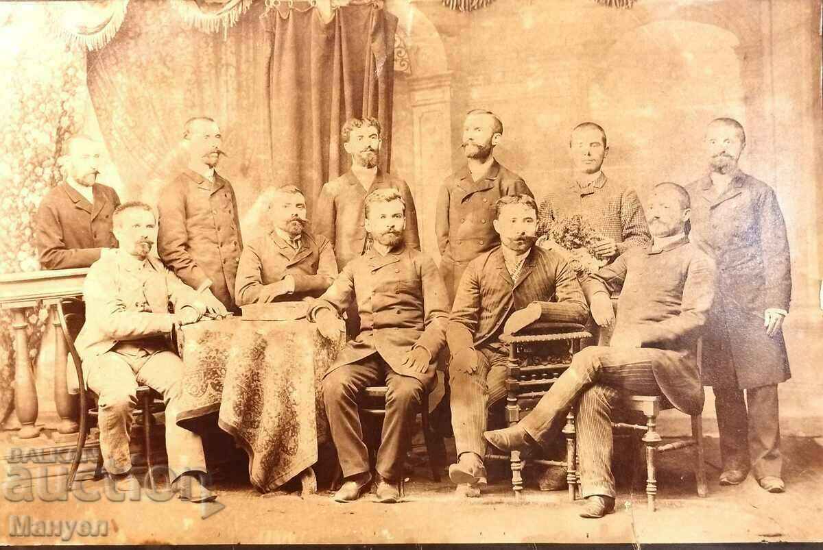 Fotografie veche din carton a Judecătoriei Sofia - 1889.