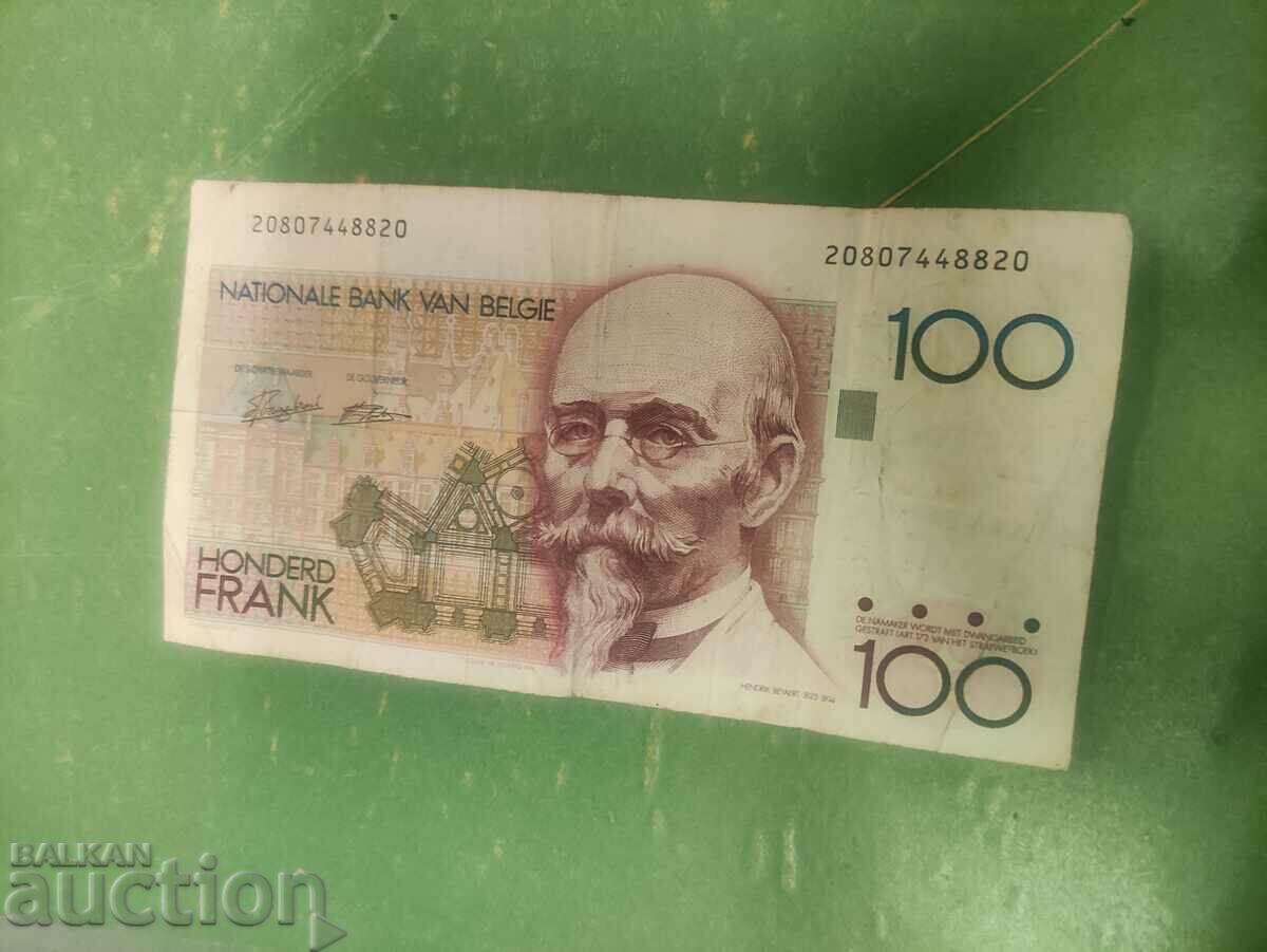 100 de franci Belgia