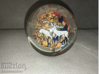 Old Soca glass paperweight