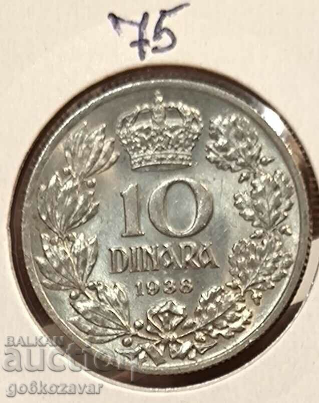 Югославия 10 динар 1938г UNC