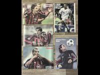 Lot Milano Italia Rivaldo Shevchenko Nesta Inzaghi Kaka Fotbal