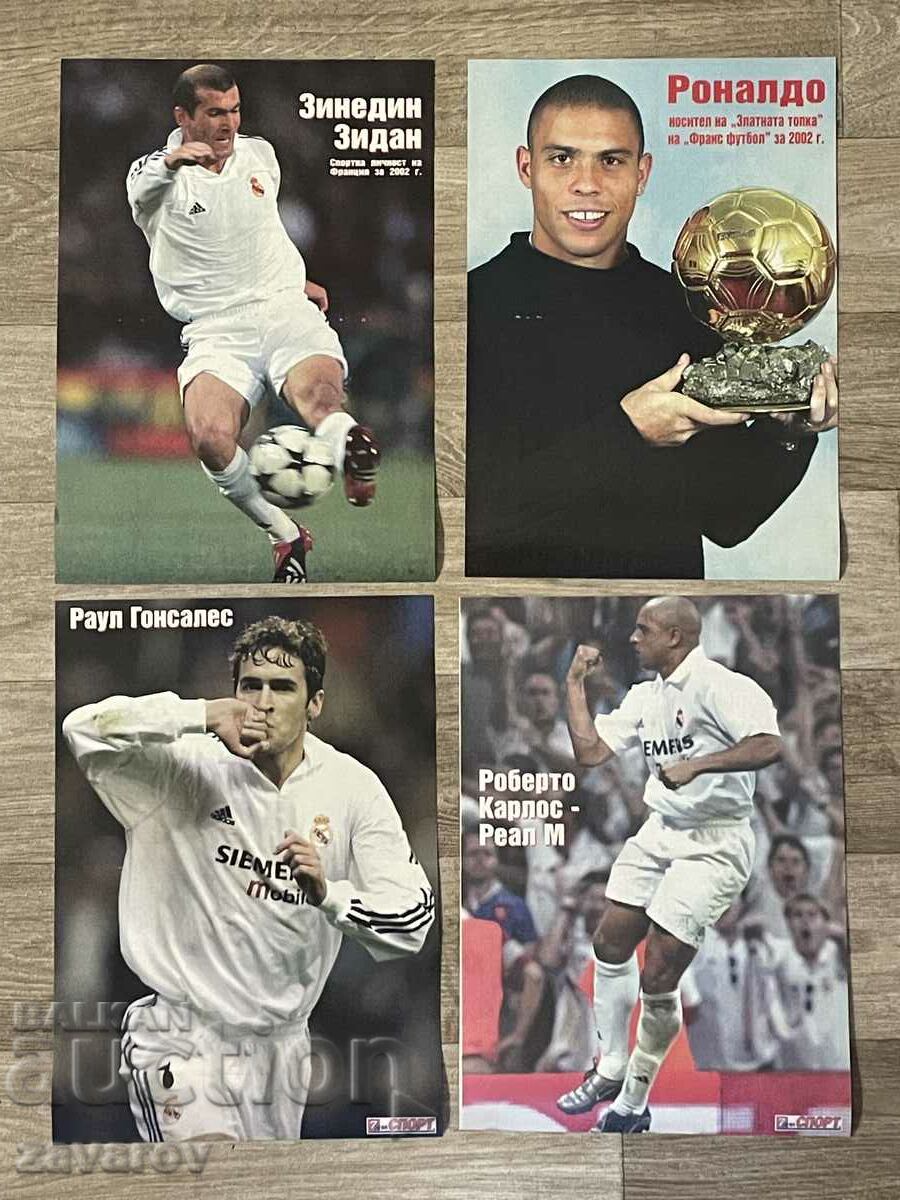 Lot Real Madrid Zidane Raul Ronaldo Roberto Carlos 2003