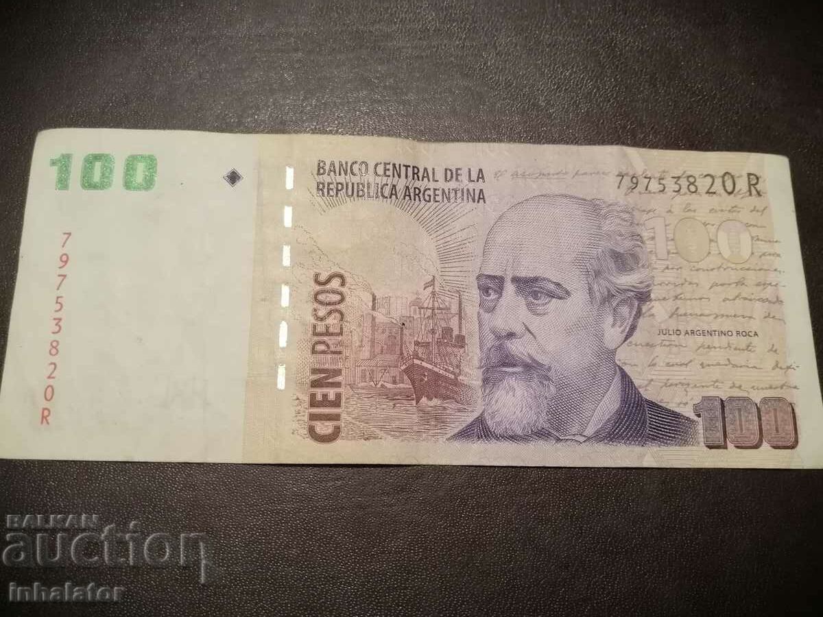 100 pesos Argentina 2018