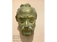 Old bronze bust figure statuette of Georgi Dimitrov bronze