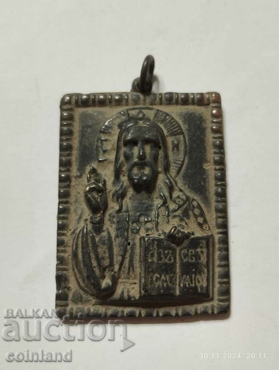 ICONA BRONZ A IISUS HRISTOS - REPRODUCERE REPLICA