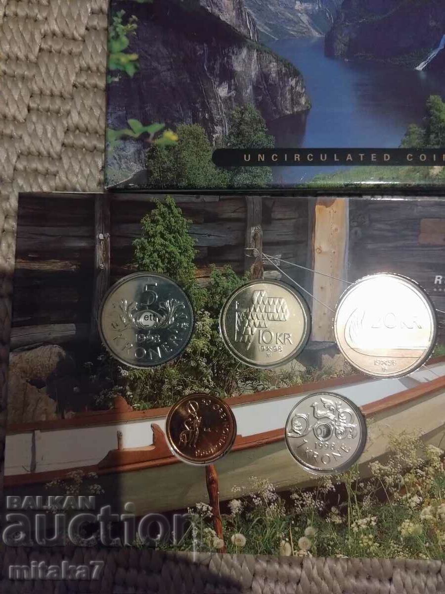 Auction Set of coins, Norway, 1998. Auction Set of coins, Norway, 1998.