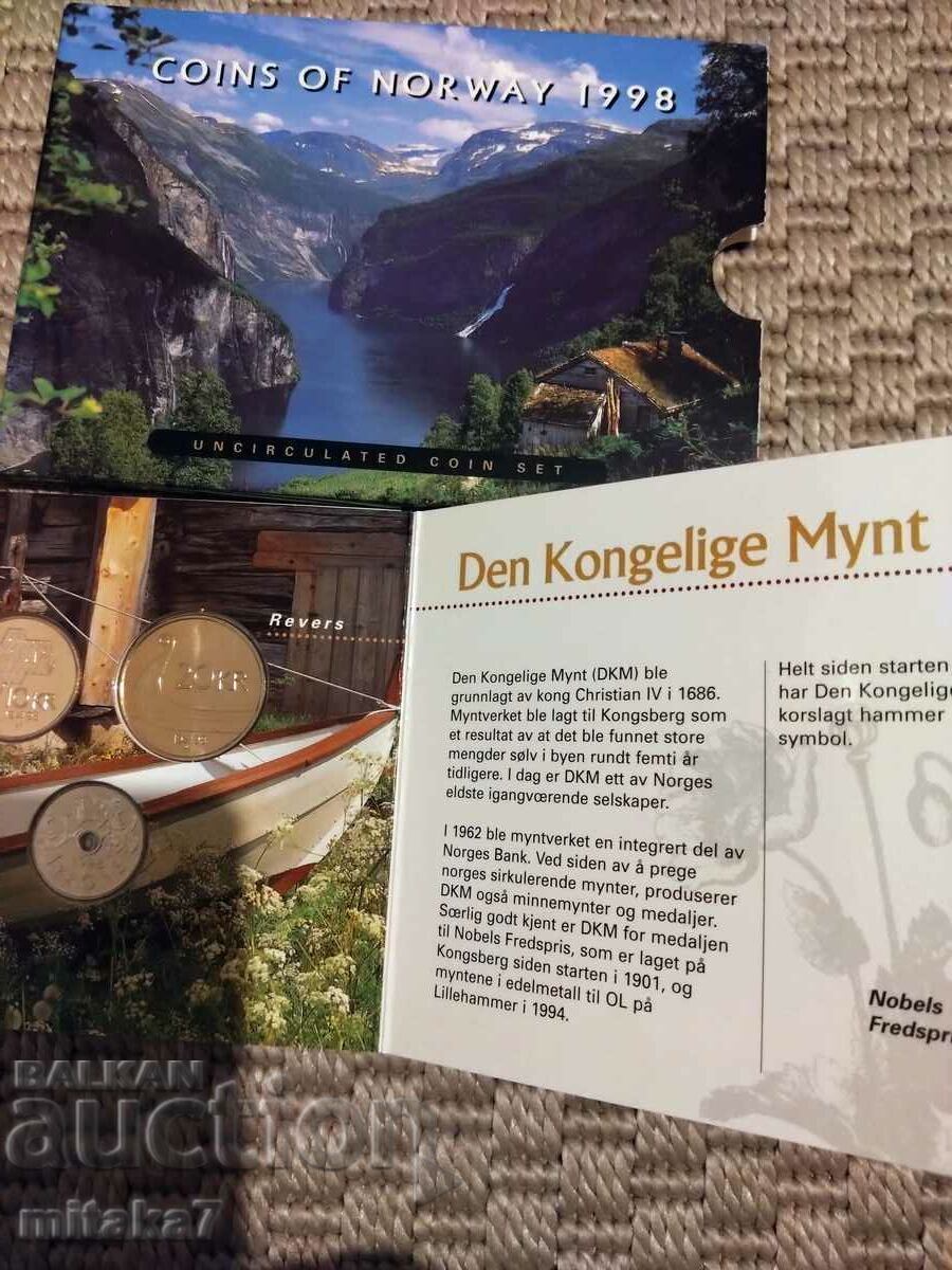 Delivery of Set of coins, Norway, 1998. Delivery of Set of coins, Norway, 1998.
