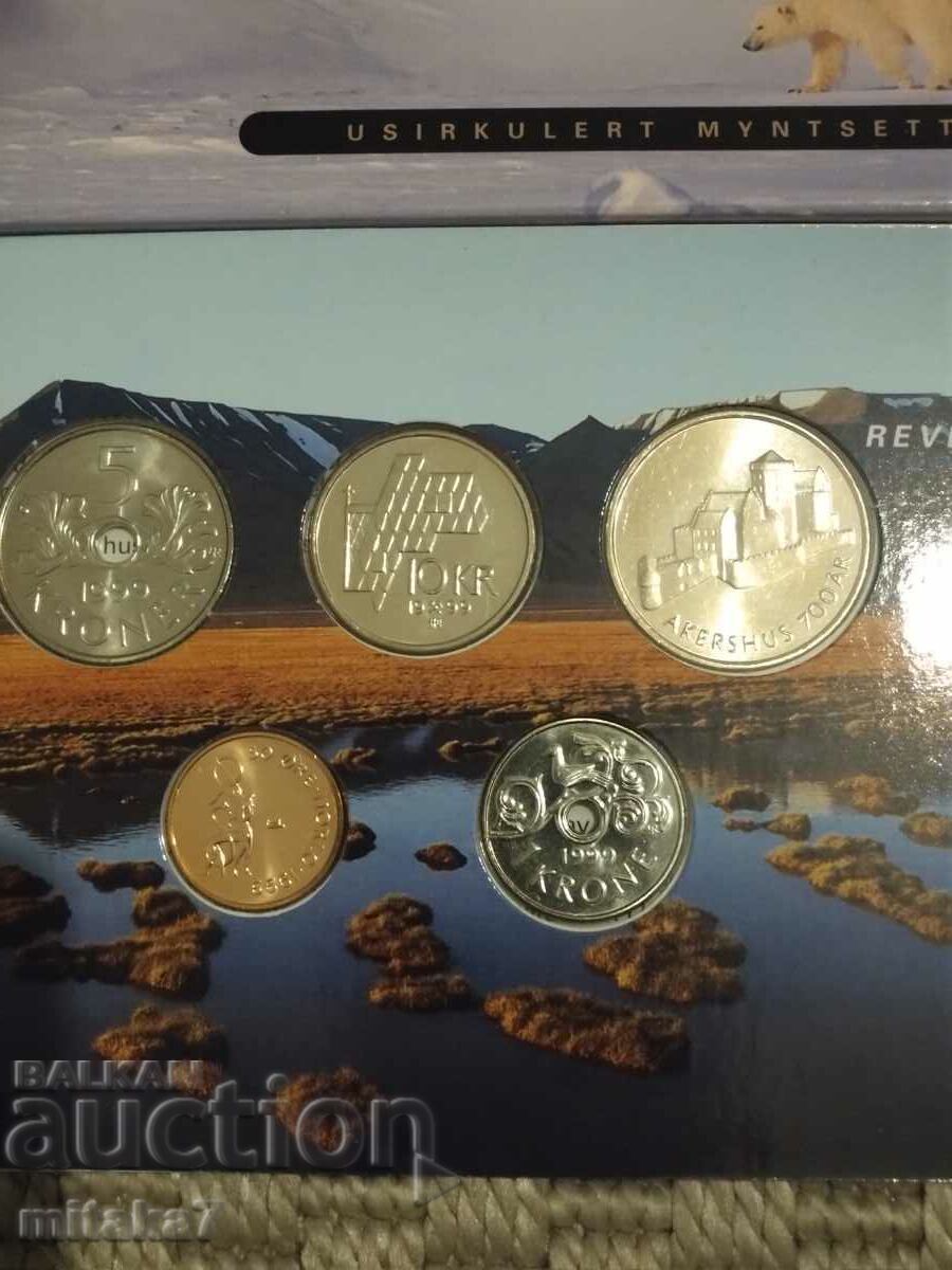 Delivery of Set of coins, Norway, 1999. Delivery of Set of coins, Norway, 1999.