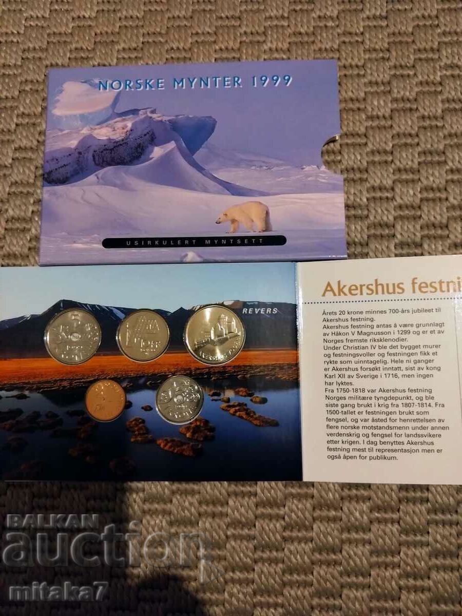 Set de monede, Norvegia, 1999. - 5