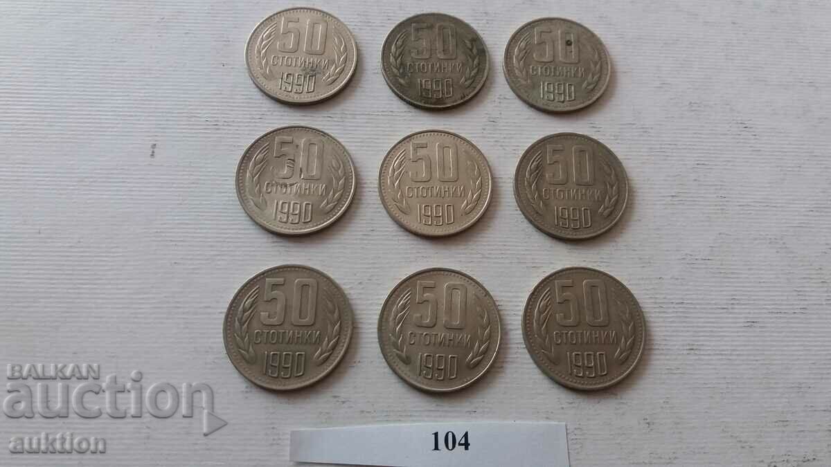 Delivery of 50 CENTS 1990 YEAR 9 NUMBERS