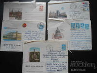 Old postal envelopes, 5 pieces