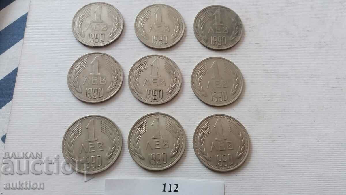 1 LEV 1990 GODINA - 9 BROYA - 5