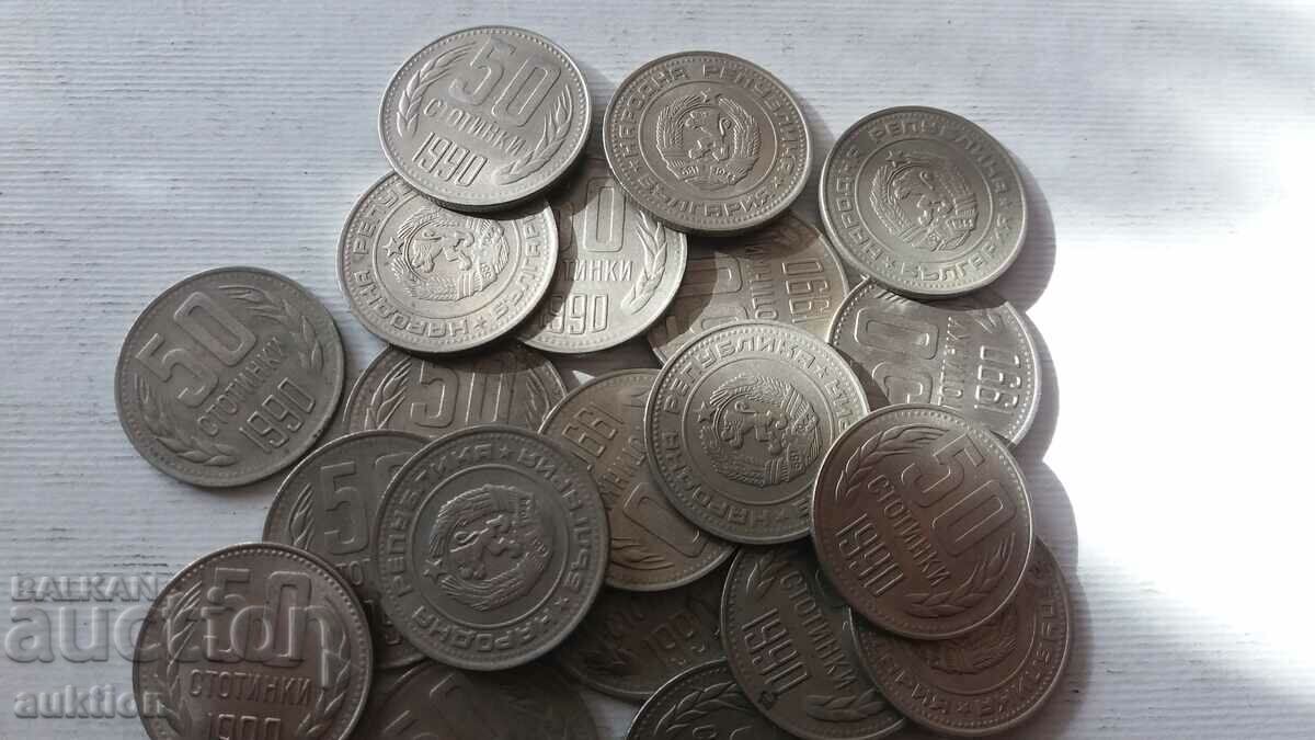 50 CENTS 1990 YEAR 20 NUMBERS - 6 50 CENTS 1990 YEAR 20 NUMBERS - 6
