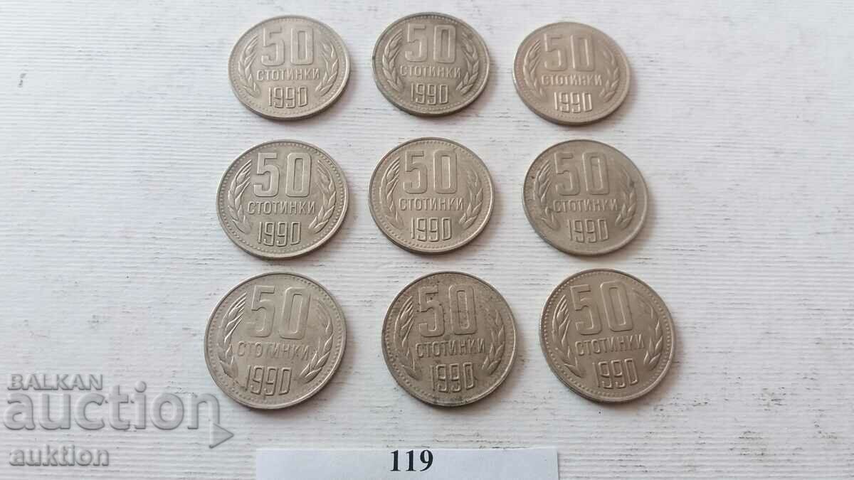 Delivery of 50 CENTS 1990 YEAR 9 NUMBERS Delivery of 50 CENTS 1990 YEAR 9 NUMBERS