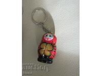 Matryoshka keychain from Russia