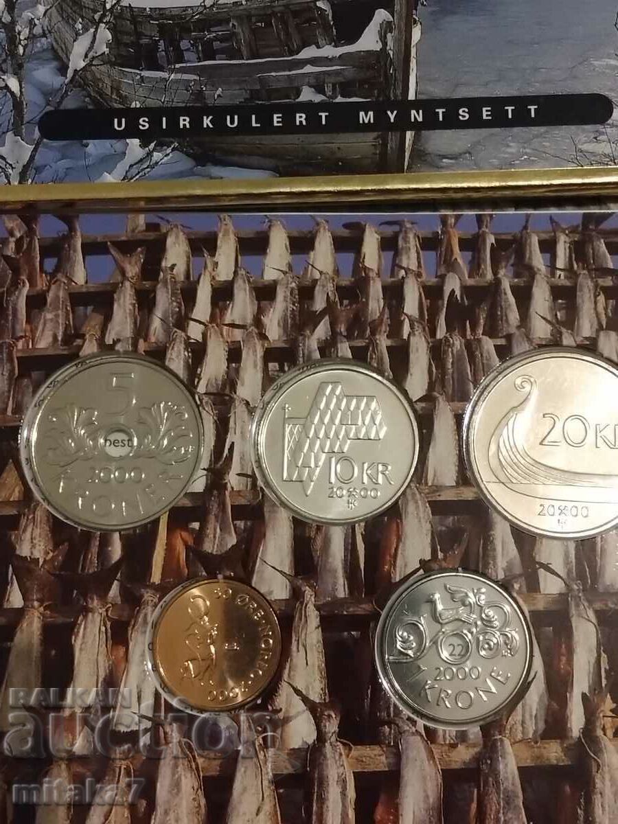 Livrarea Set de monede, Norvegia, 2000
