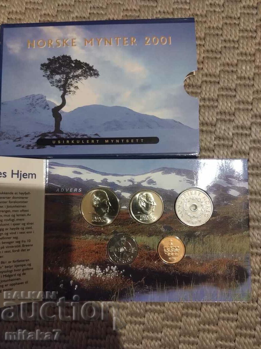 Σετ νομισμάτων, Νορβηγία, 2001. με τιμή 19.00 BGN | € 9.71 Σετ νομισμάτων, Νορβηγία, 2001. με τιμή 19.00 BGN | € 9.71