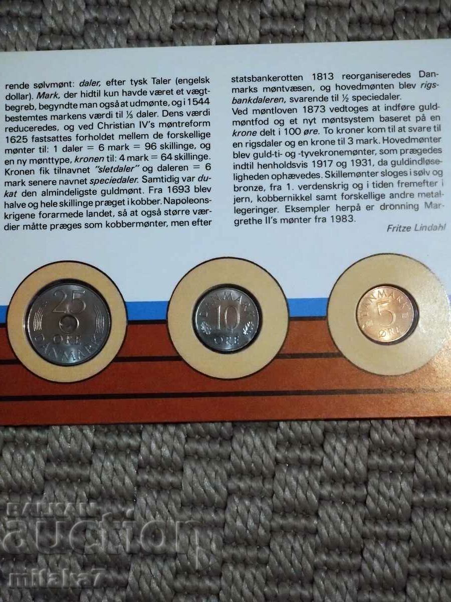 Auction Coin set, Denmark, 1987. Auction Coin set, Denmark, 1987.