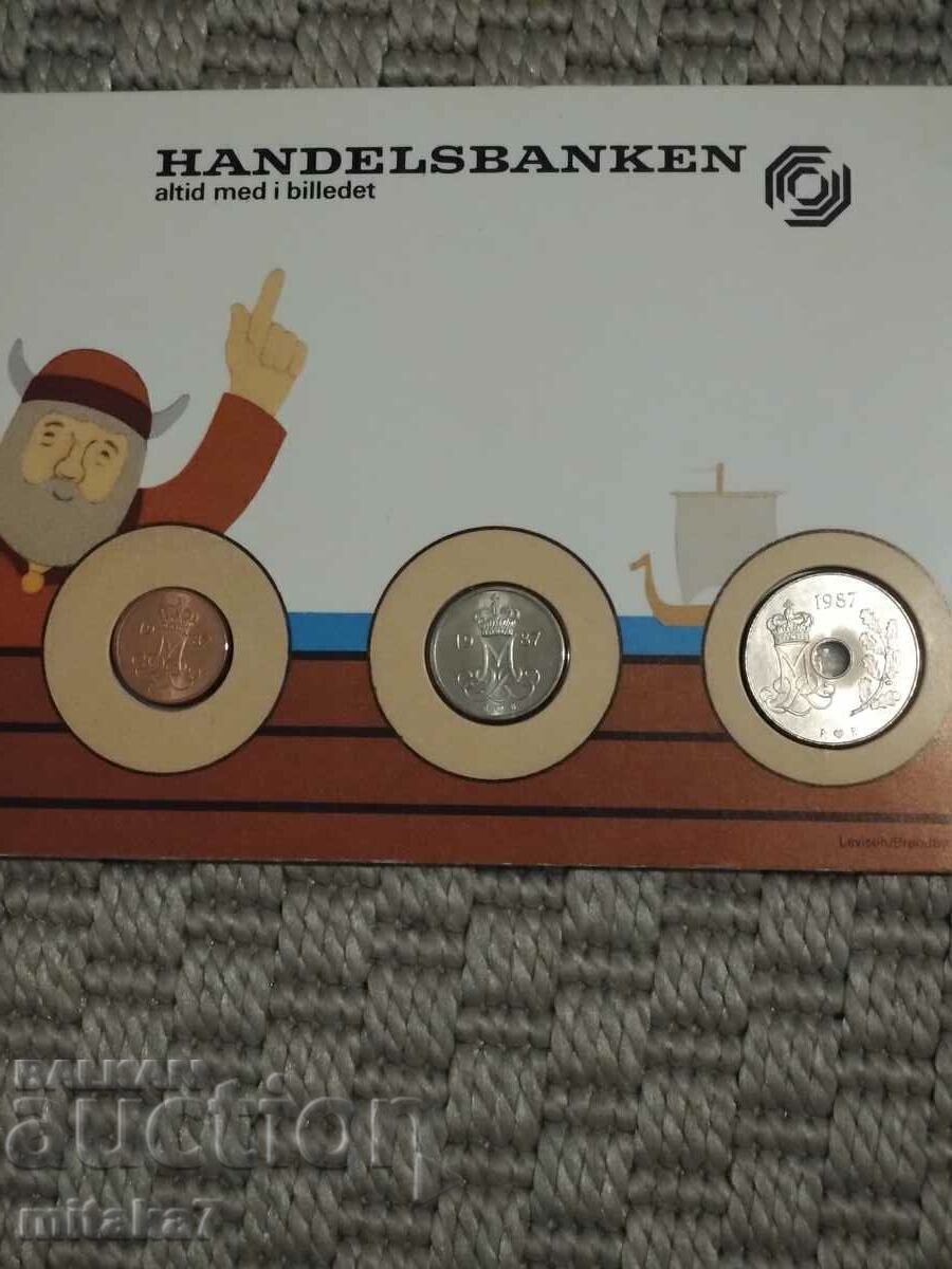 Delivery of Coin set, Denmark, 1987.