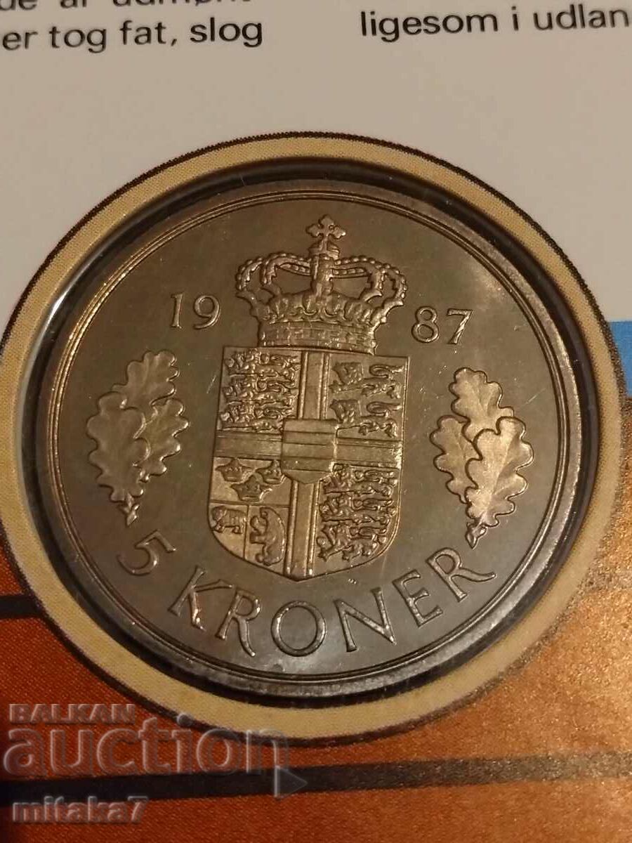 Coin set, Denmark, 1987. - 7 Coin set, Denmark, 1987. - 7