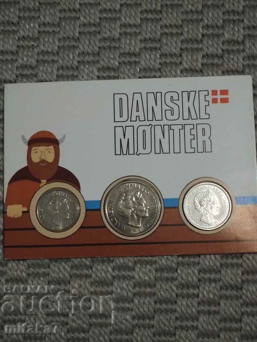 Coin set, Denmark, 1987.