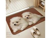 Dog bath mat Pomeranian carpet for front door bathroom