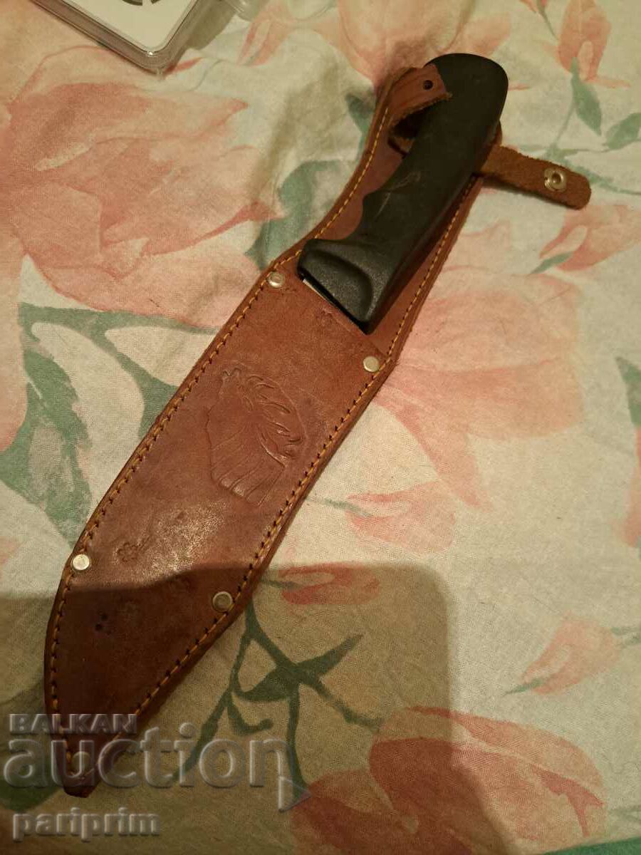 Knife, Veliko Tarnovo with leather handle, NEW