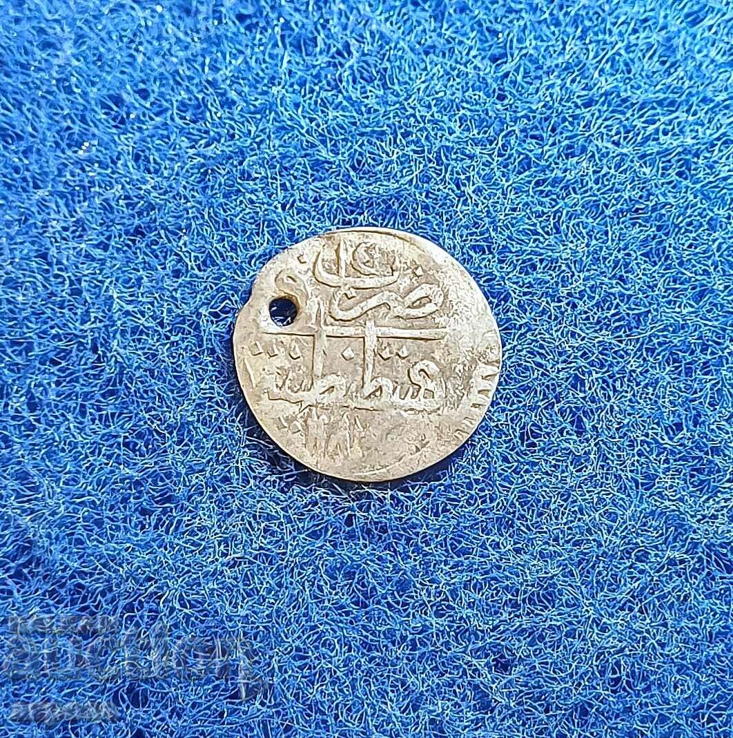 Silver Turkish coin 1187/14